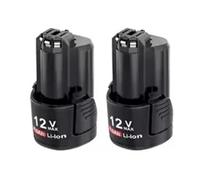 Batteria Da 12 V, Compatibile For Bosch, Batteria Sostitutiva BAT411 4000 MAh BAT411 BAT411A BAT412 BAT412A BAT413 BAT413A Utensili Elettrici(2 Battery 4000mAh)