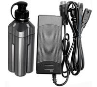 Batteria da 14,8 V 2500 mAh BM2500 con caricatore RB-CC4002, compatibile con Daiwa BM2300 BM2900 BM2300N BM2000 BM2000II BM2300C LB3100C sostituzione per ruote da pesca Daiwa Tanacom 750 1000 500FE