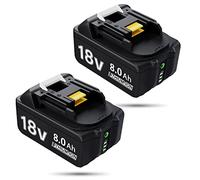 Batteria da 18 V 8000 mAh per BL1860B BL1860 BL1850B BL1850 BL1840B BL1835 BL1830 BL1815 LXT-400 194204-5 194205-3 8 Ah batteria di ricambio con grande capacità e luce LED, 2 Ah