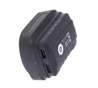 Batteria da 18 V a doppio caricabatterie USB con luce LED integrata per alimentazione urgente esterna e dispositivo portatile di ricarica protezioni da sovraccarico adattatore USB