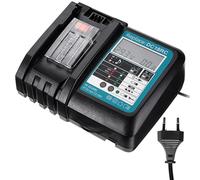 Batteria da 18 V DC18RC, caricatore rapido compatibile con Makita 14,4 Volt e 18 Volt Li-Ion batteria BL1815 BL1830 BL1840 BL1850 BL1860 BL1890 BL1415 BL1430 BL1440