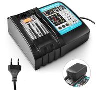 Batteria da 18 V DC18RC, caricatore rapido compatibile con Makita 14,4 Volt e 18 Volt Li-Ion batteria BL1815 BL1830 BL1840 BL1850 BL1860 BL1890 BL1415 BL1430 BL1440