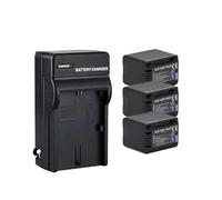 Batteria Da 3900 MAh VW-VBT380 VBT380 VW-VBT190 VBT190 + Caricatore USB, Compatibile Con Panasonic HC-VXF999, HC-VXF990, HC-VX870, HC-VX989(3Battery and 1Charger)