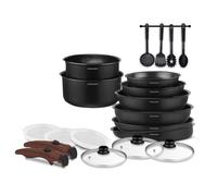 Batteria da cucina antiaderente a induzione in alluminio