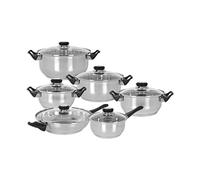 Batteria da cucina Genese Acciaio 12 Pezzi