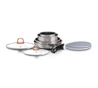 Batteria da Cucina Induzione 9-Piece, Manico Rimovibile, Alluminio Antiaderente