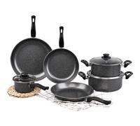 Magefesa Set Pentole 4 Pezzi + Set 3 Padelle