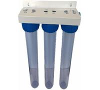 Batteria da tre tazze Porta Filtro 20" compreso di staffa e chiave