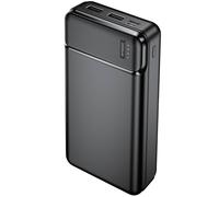 Batteria da Viaggio 20000mAh 2 Uscite USB 2.4A Compatto e Leggero Nero