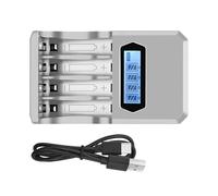 Batteria della baia della scanalatura 4 degli indipendenti che carica la velocità veloce di C per le batterie ricaricabili di NiMH NiCD AA 3A