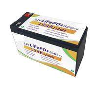 Batteria Di Accumulo Solare Al Litio Ferro UE 12.8V 6Ah 10Ah 12Ah 20Ah 25Ah 30Ah Con Batteria Al Fosfato LiFePO4 BMS For Scooter UPS(12v 10Ah)