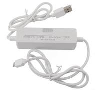 Batteria di backup UPS 5V Gruppo di continuità per telecamera di sicurezza con interruttore automatico, carica 3H, design compatto ABS, ingresso DC5V/2A, uscita 5V1A, bianco, 1800mAh (1800 mAh)