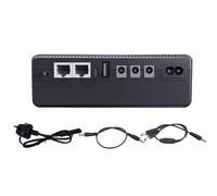 Batteria di backup UPS - Plastiic 10400 Mah | Alimentatore compatto per telecamera WiFi ininterrotta | Dispositivo mini router Smmooth resistente per macchine presenze e sicurezza domestica