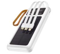 Batteria di emergenza solare 15000mAh, cavo Micro-USB Lightning USB-C USB LinQ