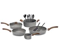 Batteria di Pentole 12 Pezzi in Alluminio Antiaderente Olympia Woody