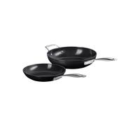 Batteria di Pentole Le Creuset Alluminio con rivestimento antiaderente ceramico 51824000010098 Nero