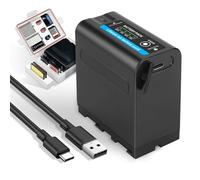 Batteria di ricambio 10800 mAh per Sony NP-F970 NP-F980 NP-F960 NP-F950 NP-F930 NP-F550 NP-F570 NP-F750 per Sony Handycams, Field Monitor, luce video