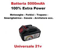 Batteria Di Ricambio 21v 5000mAh Universale x tutti gli Elettroutensili