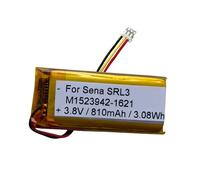 Batteria di ricambio 3,8 V 810 mAh per sistema di comunicazione Bluetooth Sena SRL3, batteria SP144, batteria Srl3