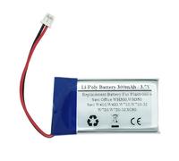 Batteria di ricambio 300 mAh 3,7 V per Plantronics Savi Office WH300, WH350, Savi W410, Savi W420, W710, W710-M, Savi W720, W720-M, SC60, Supra Plus Wireless Headsets