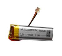 Batteria di ricambio da 1400 mAh per cuffie Sena [50R-3-Button] / Spider RT1 Bluetooth Communication System SP130, SP128 SP53 Sena Prism Tube Camera Battery