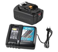 Batteria di ricambio da 18 V, 5,5 Ah, per Makita 18 V, con caricatore, BL1860B, BL1850, BL1840B, LXT400, DC18RC, ricarica rapida 3A, protezione da surriscaldamento
