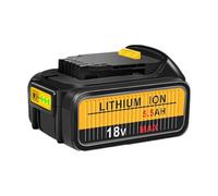 Batteria di ricambio da 18 V per batteria Dewalt, 5,5 Ah compatibile con 18 V DCB184 DCB200 DCB182 DCB180 DCB181 DCB182 DCB201 XR