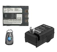 Batteria di ricambio digitale PLUS caricabatteria da viaggio per Canon BP-2L12, NB-2L14 - Include custodia per accessori per lenti