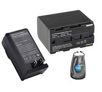 Batteria di ricambio digitale PLUS caricabatteria da viaggio per Canon BP-945, BP-911 - Include custodia per accessori per lenti
