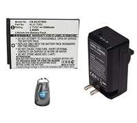 Batteria di ricambio digitale PLUS caricabatteria da viaggio per Kodak KLIC-7003, M381 - Include custodia per accessori per lenti