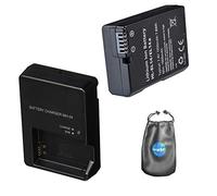 Batteria di ricambio digitale PLUS caricabatteria da viaggio per Nikon ENEL14, DSLRD3100 - Include custodia per accessori per lenti