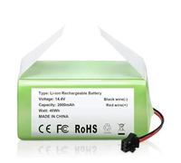 Batteria di Ricambio Li-ion 2600mAh 14.4V, Compatibile con Cecotec Conga Excellence 990 Deebot N79S Eufy RoboVac 11 Shark ION RV700 Aspirapolvere Robot Ricambi(2600mAh)