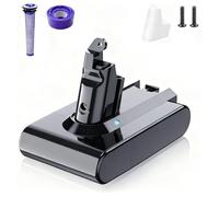 Batteria di ricambio migliorata 6000 mAh / 6,0 Ah V6 per batteria Dyson V6 compatibile con DC62 DC58 DC61 DC59 Animal DC74 DC72 SV03 SV05 SV06 SV07 SV09