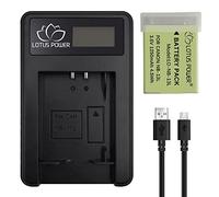 Batteria di ricambio NB13L con Caricatore LCD, Batteria ricaricabile e Caricabatteria da 1250mAh NB-13L per Canon PowerShot SX720 HS / SX620 HS / G9X / G7X Mark III / G5X (1 Batteria e 1 Caricatore)
