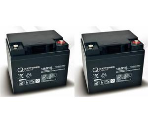 Batteria di ricambio Ortopedia Compact 920N 40 2 pezzi Q-Batteries 12LCP-50 12V-50Ah AGM batteria a prova di ciclo