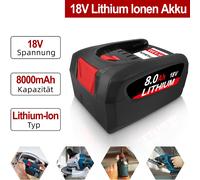 Batteria di Ricambio PBA 8.0Ah, Compatibile con Utensili 18V per 18V, Sostitutiva per Gardena 18V