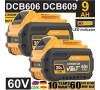 Batteria di ricambio per batteria agli ioni di litio DeWalt 20V/60V MAX per batterie per utensili DeWalt DCB547-XJ DCB200 DCB201 per batterie Flexvolt