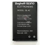 Batteria di ricambio per cellulare Beghelli Salvalavita Beghelli SLV10 Salvalavita SLV 10 BL-4C Nera, Prestazioni e Capacità pari all'originale, Nuova e Garantita.