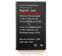 Batteria di ricambio per cellulare Beghelli Salvalavita Beghelli SLV18 Salvalavita SLV 18 BL-4C Nera, Prestazioni e Capacità pari all'originale., Nuova e Garantita.