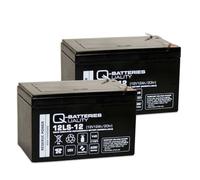 Batteria di ricambio per centrale antincendio Esser Honeywell ES Line 2 x batteria AGM 12V 12Ah con VdS