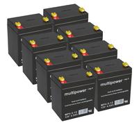 Batteria di Ricambio per Dell DLA3000RMI2U Marca 8 X 12v 4,5Ah AGM Mp