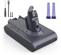 Batteria di ricambio per Dyson V6, 6500 mAh, compatibile con aspirapolvere V6 Animal Absolute SV03 SV04 SV05 SV06 SV07 SV09 DC58 DC59 DC61 DC62 DC72 DC74 con filtri e cacciavite