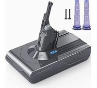 Batteria di ricambio per Dyson V8 - morpilot 5000 mAh batteria per Dyson SV10 compatibile con aspirapolvere V8Animal V8Absolute V8Fluffy con 2 prefiltri