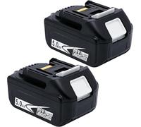 Batteria di ricambio per Makita da 18 V BL1850B, 5,0 Ah 90 Wh agli ioni di litio (confezione da 2), compatibile con strumenti Makita 18 Volt