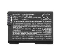 Batteria di ricambio per Nikon D2H, D2Hs, D2X, D2Xs, D3, D3S, D3X, F6 PN: Nikon EN-EL4, EN-EL4a, EN-EL4e, 1000 mAh/7,4 Wh