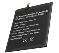 Batteria di ricambio per Redmi Note 5A / S2 Li-Polymer 3,85V 3000mAh 11,6 Wh