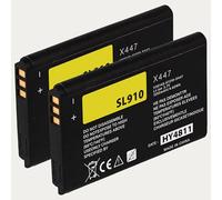 Batteria di ricambio per Siemens Gigaset SL910/910A/910H - 1200 mAh, 3.7 V, agli ioni di litio, compatibile con V30145-K1310K-X447, V30145-K1310-X447 e altri (2 pezzi)
