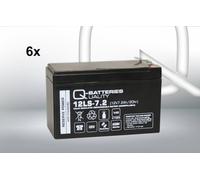 Batteria di ricambio per sistema UPS Effekta serie MH, MHD e MTD 7.2Ah 6 pezzi.