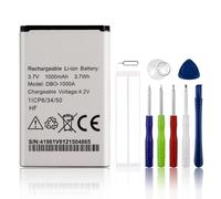 Batteria di ricambio SwarKing compatibile con Doro 1370 1372 2404 5860 6040 6060 6820 6880 7000H 7439 DBO-1000A con toolkit