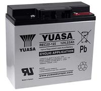 batteria di ricambio YUASA per illuminazione di emergenza, impianti di allarme 12V 22Ah resistente ai cicli